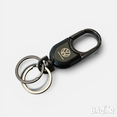 Луксозен метален ключодържател VW / Фолксваген – графитен дизайн