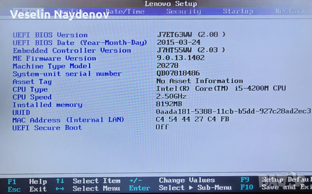Lenovo | i5-4200M | 8GB RAM | 256GB Intel SSD | Win 11, снимка 4 - Лаптопи за работа - 54397846
