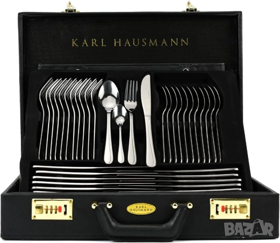 KARL HAUSMANN – Комплект Сребърни прибори за хранене за 12 души – 72 части