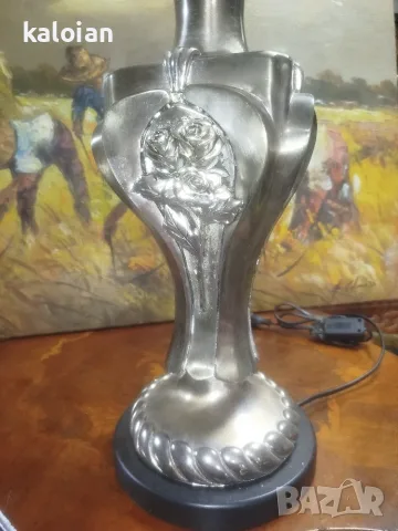 Donatello Argenti. Италианска дизайнерска лампа стил Арт Деко, снимка 6 - Настолни лампи - 55475214