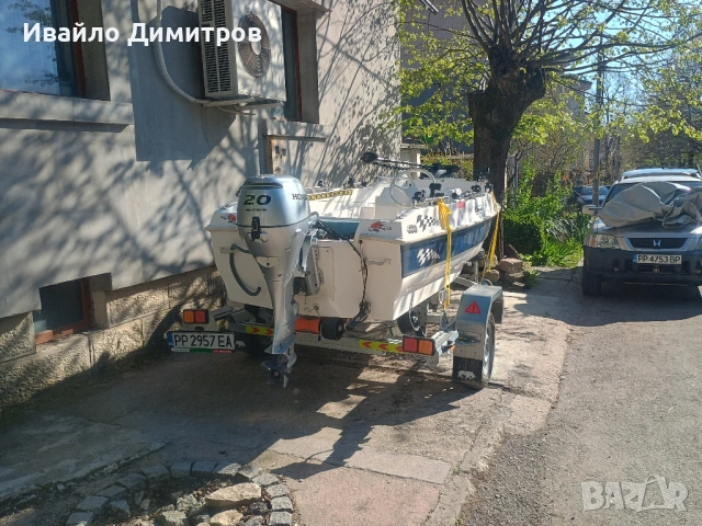 Compass 400 GT + Honda BF20 LRTU + MotorGuide Xi3+Humminbird HELIX 10 CHIRP  G4N, снимка 2 - Воден транспорт - 54316496