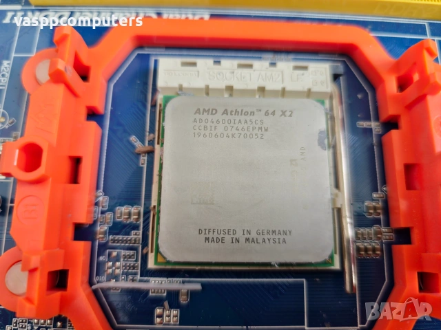 Дънна платка Gigabyte GA-M56S-S3 + процесор AMD Athlon 64 X2 4600+ 4GB DDR2, снимка 2 - Дънни платки - 55138228