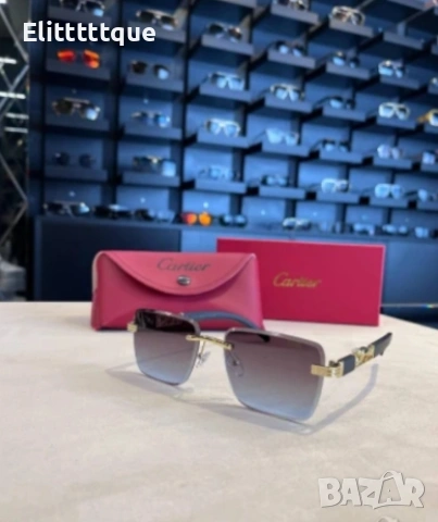 очила с черен обикновен калъф и ув защита chanel cartier Gucci, снимка 7 - Слънчеви и диоптрични очила - 54906041