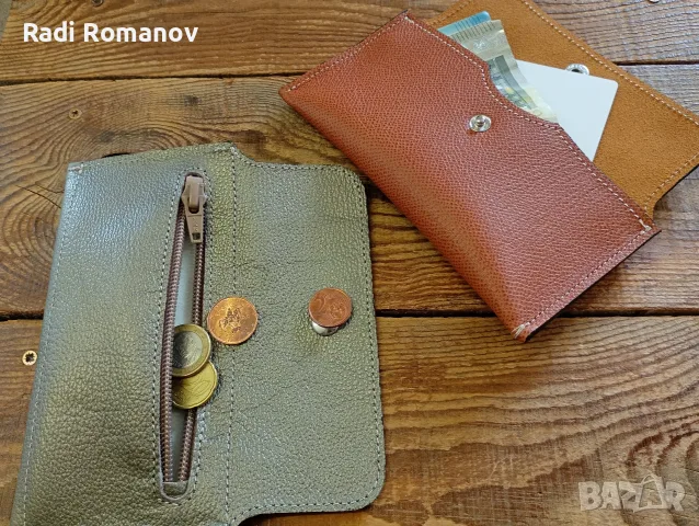 Ръчно изработени дамски кожени портфейли 