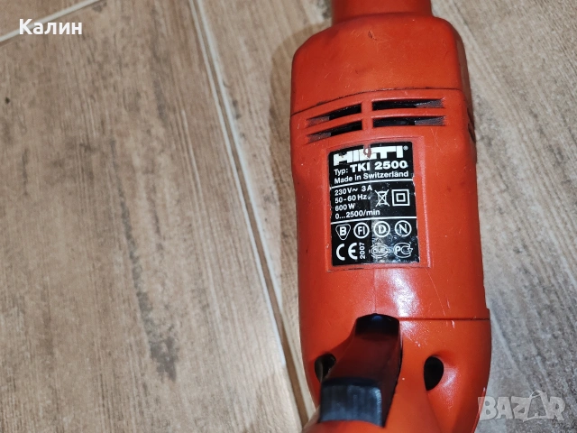 HILTI TKI 2500 ударен винтоверт, снимка 4 - Винтоверти - 54812163