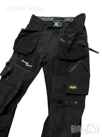 Мъжки работен панталон Snickers 6902 FlexiWork Trousers, размер 48, снимка 2 - Панталони - 54857630