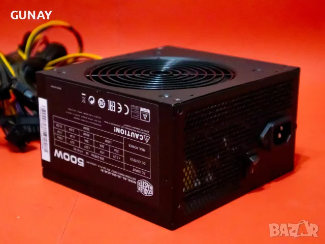 Cooler Master 500W RS-500-ACAB-B1 компютърно захранване PSU 500 вата за настолен PC, снимка 7 - Захранвания и кутии - 55415580