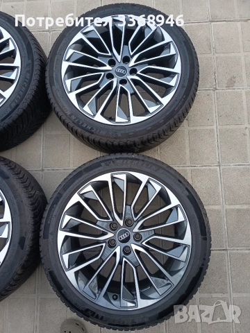 Оригинални джанти Ауди 19" 5х112 с гуми Michelin 245/45/19 Audi A6 Competition 5x112 , снимка 4 - Гуми и джанти - 55077248