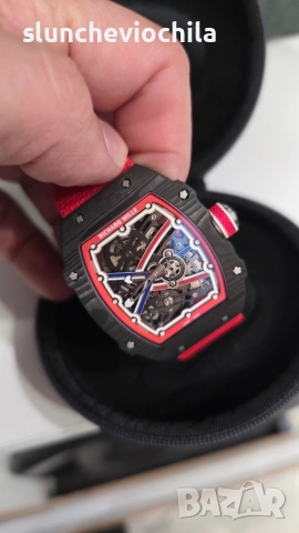 Часовник Richard Mille RM 67-02 extra flab Carbon, снимка 4 - Мъжки - 54547384