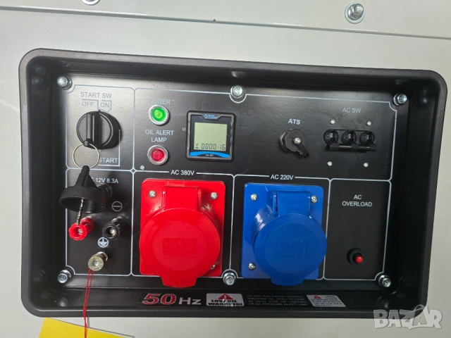 Дизелов генератор за ток Агрегат за ток 13 kW – Трифазен + Монофазен Въздушно охлаждане, снимка 7 - Генератори - 54781252