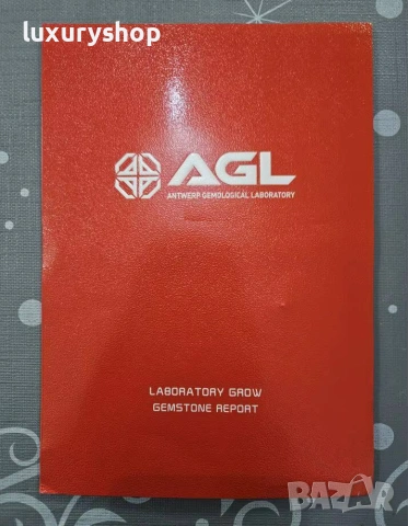 Лабораторно отгледан рубин, кървавочервен цвят, кръгъл, AGL сертификат 6.5 мм (1.3 карата-1.6 карата, снимка 2 - Други - 55082965