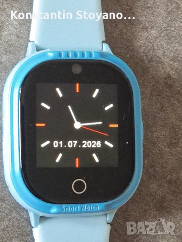 Детски син смарт часовник MyKi - 4 Lite, 1.3'' БЕЗ КАБЕЛ, снимка 3 - Детски - 55116757