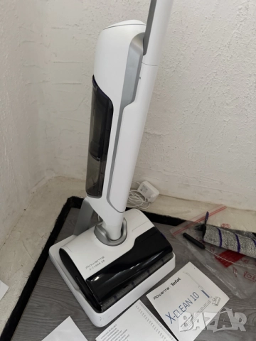 Безжична Прахосмукачка за Сухо и Мокро Почистване, Моп Rowenta X-Clean 10 GZ7540 180° Самопочистване, снимка 3 - Прахосмукачки - 55235553
