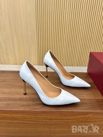 Gucci Leather Pumps – White, снимка 6 - Дамски обувки на ток - 55417756
