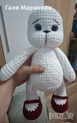Амигуруми зайка , снимка 2 - Плюшени играчки - 55127617