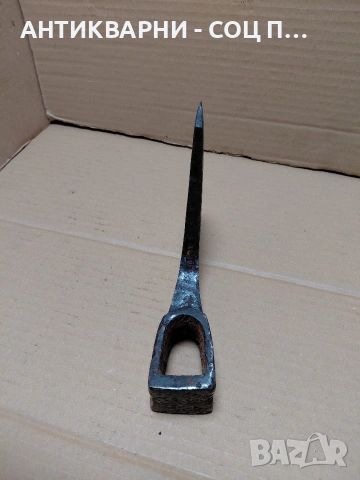 Соц Стара Ръчно Кована Брадва 1.200кг. НОМЕР 1321., снимка 8 - Антикварни и старинни предмети - 54102177