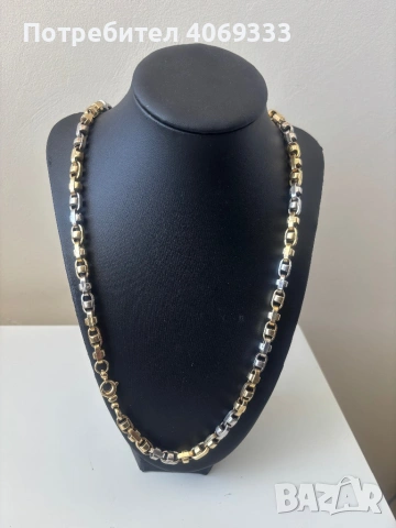 Златен ланец 37.03гр 14к 66см, снимка 4 - Колиета, медальони, синджири - 54175786