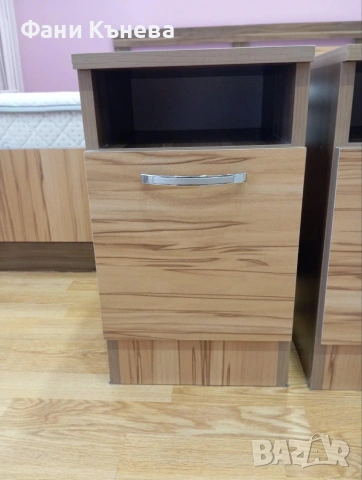 Спалня с матрак и две нощни шкафчета, снимка 5 - Спални и легла - 55063289