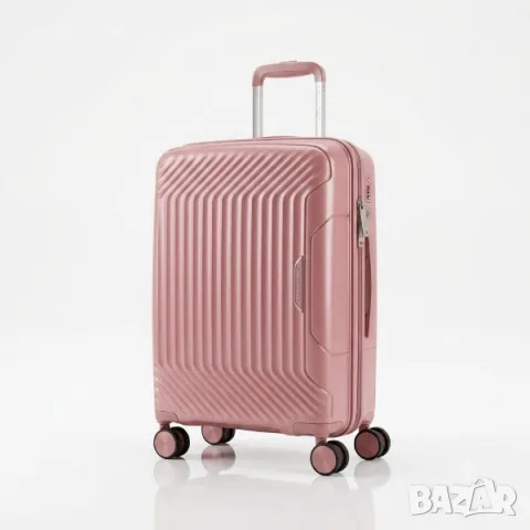Куфар за ръчен багаж 55x40x23 PP 88001 – твърд куфар с 4 колела и TSA заключване , снимка 14 - Куфари - 55624480