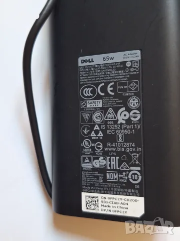 Dell HA65NM130 65W AC Adapter  19.5 V, 19 V     3.34 A, снимка 5 - Части за лаптопи - 55389292
