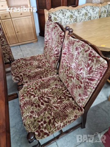 К-т Масивен Кухненски Ъгъл с Разтегателна Маса и 3бр.Стола-внос от Германия!, снимка 4 - Дивани и мека мебел - 54866317