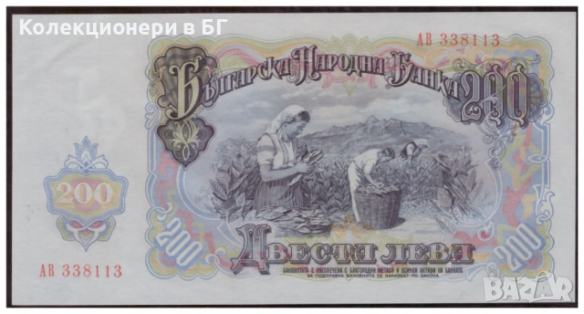 200 ЛЕВА 1951 ГОДИНА /в холдер/, снимка 3 - Нумизматика и бонистика - 54721064