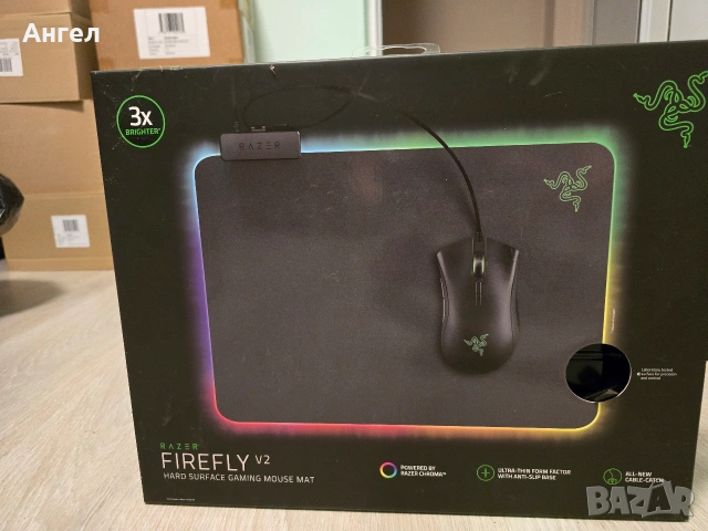 RAZER Firefly V2 RGB Gaming Mouse Pad | КАТО НОВА | ГАРАНЦИЯ ДО 16.04.2027