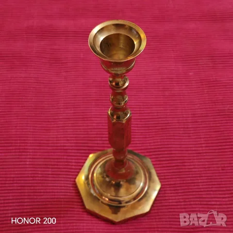 Месингов свещник. , снимка 3 - Декорация за дома - 55458512