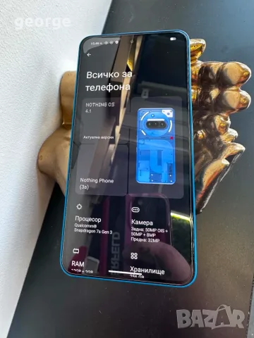 Телефон Смартфон GSM NOTHING PHONE(4A) BLACK 6.78 , 256 GB, RAM 12 GB, 50+50+8 MP, 5G, снимка 6 - Телефони с две сим карти - 55615358