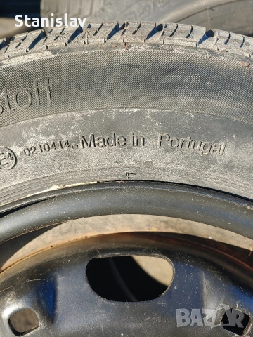 Гума с джанта 5x100 VW Vag 14 цола 165 70 R 14, снимка 3 - Гуми и джанти - 55094266