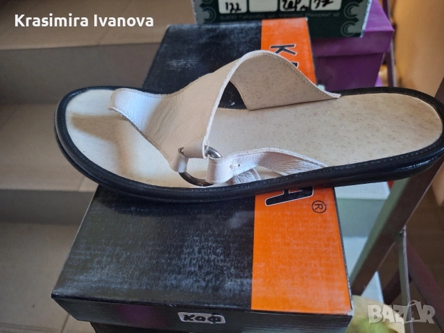 нови чехли естествена кожа , снимка 3 - Чехли - 55145260