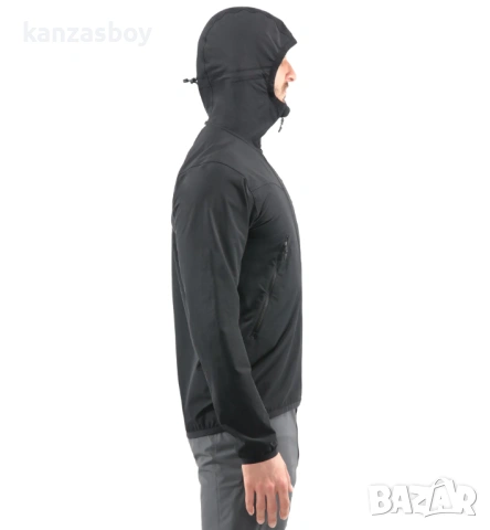 Haglofs Mens Natrix Hood True Black - мъжко яке р-р L, снимка 2 - Якета - 54393221