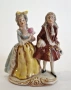 Порцеланова фигурка на дама и кавалер - Schlegelmilch, снимка 1