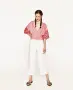 Риза ZARA с бродерия 100% памук, снимка 2