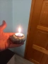 Свещник изработен от речен камък , снимка 8