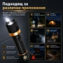 Мощен акумулаторен електрошок за самозащита с фенер кучегон самоотбрана при нападение от кучета хора, снимка 3