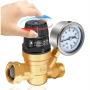 Регулатор на налягането на водата 3/4" с манометър – Редуктор до 160 PSI за напояване хидрофор 10367, снимка 3