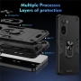 Калъф за Xiaomi Redmi A7 Pro 4G с Пръстен - PC+TPU, 0.5mm защита, Магнитен, Прозрачен, снимка 9