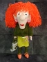 Плетена кукла Crazy Ginger, плетена кукла crazy леля с оранжева коса, забавна кукла за подарък, снимка 1