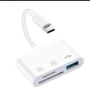 Четец на карти адаптер USB - C за USB SD TF карти памет, снимка 1