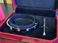 Нова Гривна Cartier LOVE в сребърен цвят с пълна опаковка и аксесоари, снимка 3