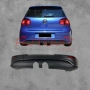 Дифузьор за задна броня VW Golf 5 R32 style, без грунд, снимка 1