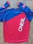  O'NEAL MAYHEM LITE BLOCKER RED/BLUE - мъжка мотокрос блуза р-р 2XL, снимка 10