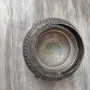 Стар съд за хайвер сладко с похлупак посребрен , снимка 2