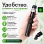 Мощен зелен акумулаторен лазер пойнтер 500mW голяма точка лъч зарядно, снимка 5