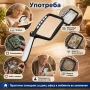 Увеличителна ръчна лупа правоъгълна лед увеличение за четене сгъваема, снимка 2