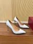 Gucci Leather Pumps – White, снимка 6