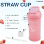Комплект от 4 розови бебешки чаши Twistshake с капачки и дръжки, снимка 5