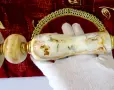 Троен свещник,бронз,оникс,позлата,барок,Луи XV. , снимка 7