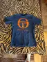 Оригинална мъжка тениска Sergio Tacchini – тъмносиня с оранжево лого, снимка 2